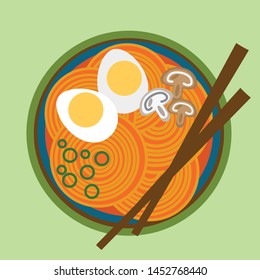 Ramen Soup in Vector Image