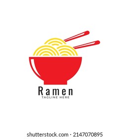 Ramen Specialist logo template. Suitable for any food industry, japanese restaurant, ramen restaurant, food icon, etc.