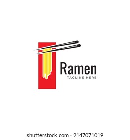 Ramen Specialist logo template. Suitable for any food industry, japanese restaurant, ramen restaurant, food icon, etc.
