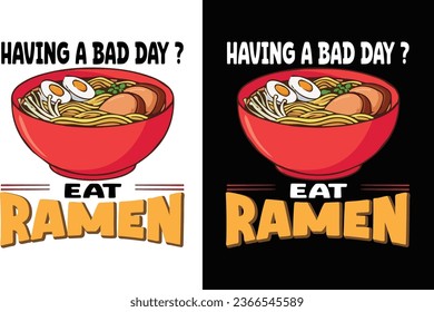 Ramen  t-shirt design | Food t-shirt design