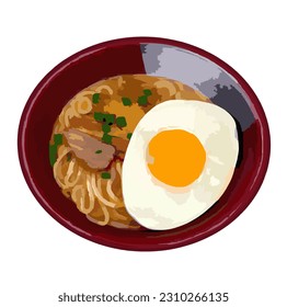 Ramen, Udon, Japanese Food, Noodles, Soup, Hot Food, Egg, Chashu Pork, Chashu Crispy Pork