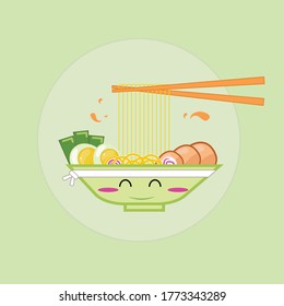 ramen vektorium fun kawaii Logo japanesse gut für Kinder