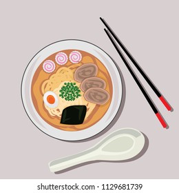 Ramen vector illustration