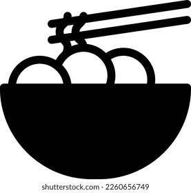 ramen  Vector illustration on a transparent background. Premium quality symmbols. Glyphs vector icons for concept and graphic design. 
