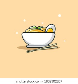 
Vector de material de iluminación de vectores Ramen