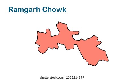 Ramgarh Chowk subdivision map, Lakhisarai District, Bihar State, Republic of India, Government of Bihar, Indian territory, Eastern India, politics, village, tourism