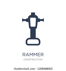 Rammer icon. Trendy flat vector Rammer icon on white background from Construction collection, vector illustration can be use for web and mobile, eps10
