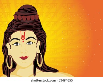 ramnavami background with lord Rama.