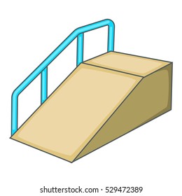 Ramp for the disabled icon. Cartoon illustration of ramp for the disabled vector icon for web design