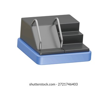Rampensymbol 3D-Illustration rendern