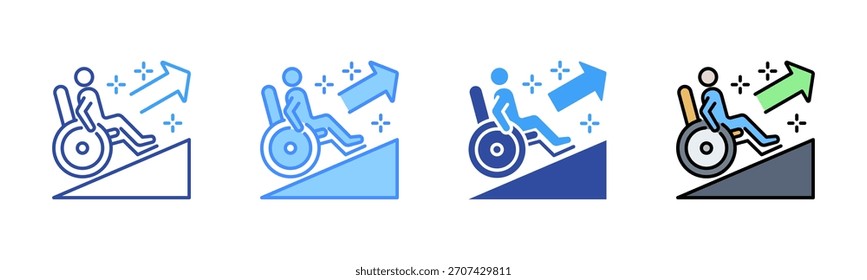 Ramp Icon, Multi Styles Icon Set