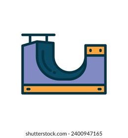 ramp icon. vector filled color icon for your website, mobile, presentation, and logo design.