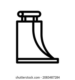 ramp line icon illustration vector graphic