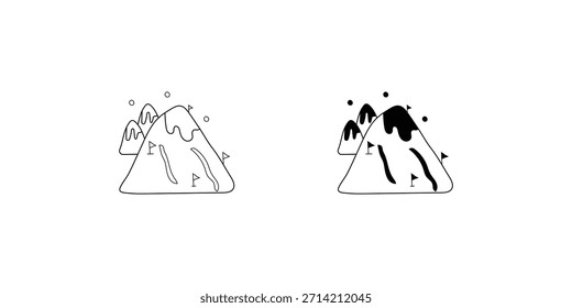 Icono de conjunto de rampa con fondo blanco Vector Ilustración de stock