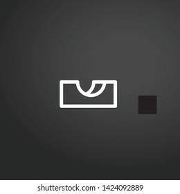Ramp vector icon. Ramp concept stroke symbol design. Thin graphic elements vector illustration, outline pattern for your web site design, logo, UI. EPS 10.