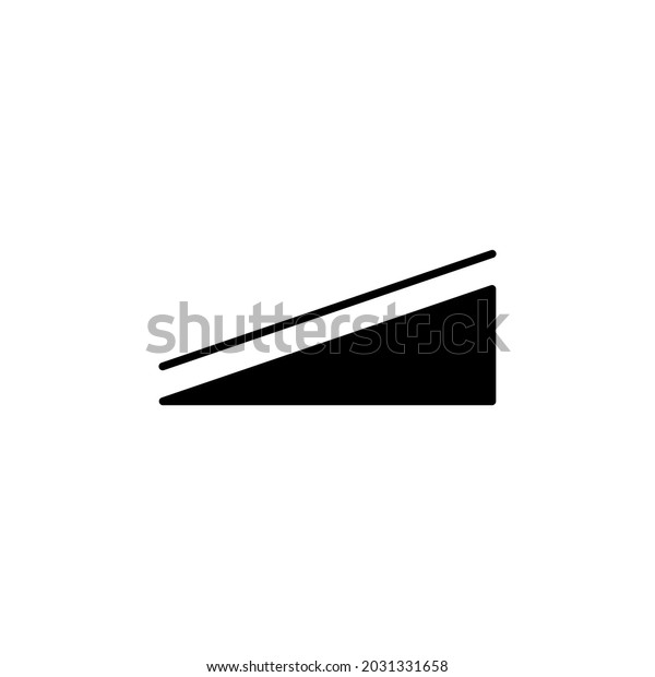 Ramp Vector Icon On White Background Stock Vector (Royalty Free ...