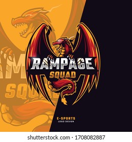 Rampage squad esport logo templates