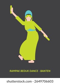 Rampak Beduk Dance Vector – Dynamic Traditional Drum Dance from Indonesia