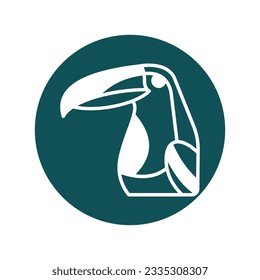 Ramphastidae Vector icon which can easily modify or edit

