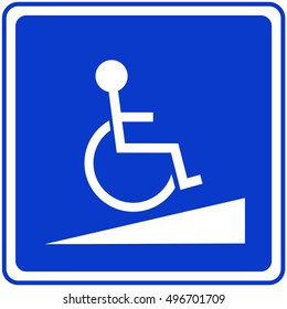 Ramps for disabled , Disabled Handicap Icon