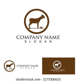 Rams goat head logo icon design vector illustration