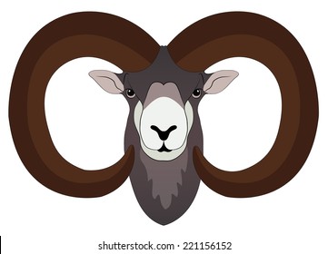 Rams Head Stock Vector (Royalty Free) 221156152 | Shutterstock