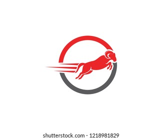 Rams head logo design icon