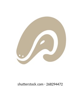 RAM's head, vector logo illustration