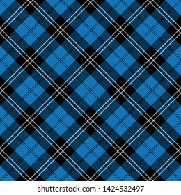 Ramsay Blue Ancient Tartan. Seamless pattern for fabric, kilts, skirts, plaids