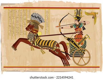 Ramsés II En La Batalla Del Vector De Kadesh