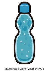 Ramune drink icon, simple vector illustration
