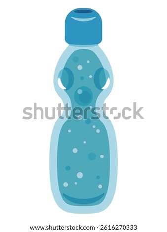 Ramune drink illustration, simple vector illustration