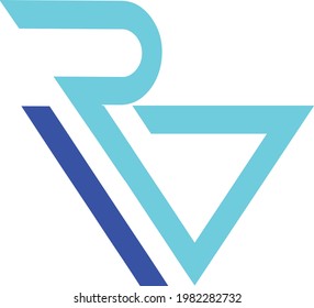 RamWorker logo with light blue r and v and dark blue w
