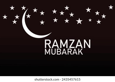 Ramzan Mubarak Moon And Greetings