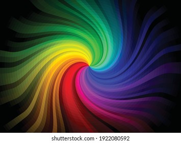 ranbow colorful and black vector background