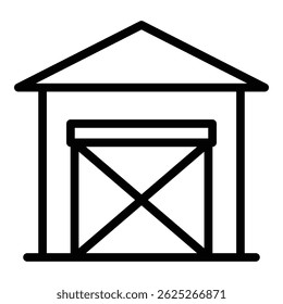 Ranch bar icon. Outline Ranch bar vector icon for web design isolated on white background