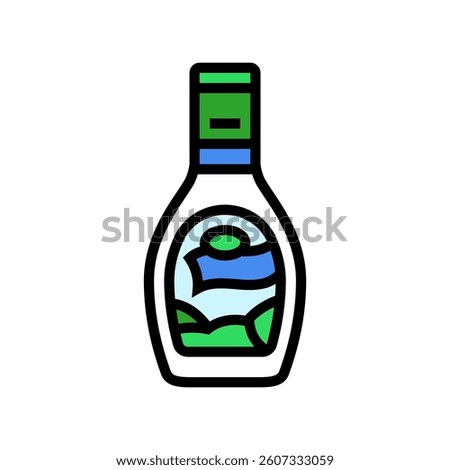ranch dressing condiment color icon vector. ranch dressing condiment sign. isolated symbol illustration