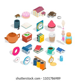 Ranch icons set. Isometric set of 25 ranch vector icons for web isolated on white background
