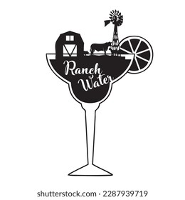 Ranch Water alcoholic cocktail Texas version of skinny margarita