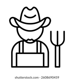 Rancher Icon Vector Line Icon Design