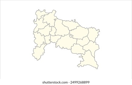 Ranchi district map blank, Ranchi District, Jharkhand state, Republic of India, Government of Jharkhand, Indian territory, Eastern India, politics, village, tourism