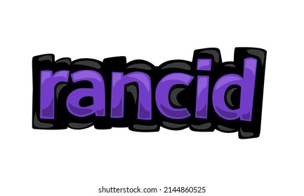 RANCID writing vector design on white background