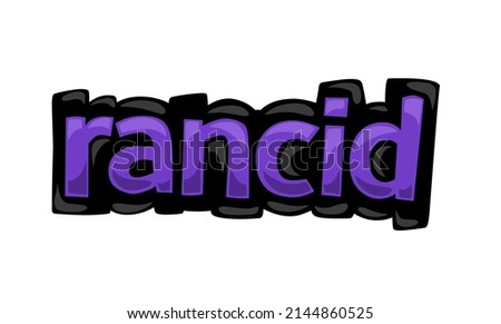 RANCID writing vector design on white background