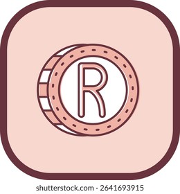 Rand Line vector Icon Design
