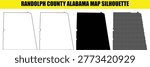 Randolph county alabama map silhouette county of randolph alabama map where it is one of 67 counties.