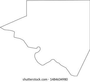 Randolph County map in state of illinois