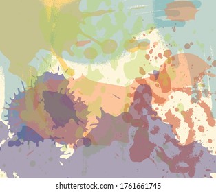 Random abstract colorful splash spots