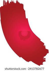 Random abstract liquid organic red irregular blotch shapes flat style design fluid vector illustration