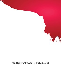 Illustration vectorielle abstraite liquide organique rouge irrégulier formes à plat