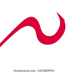 Random abstract liquid organic red irregular blotch shapes flat style design fluid vector illustration set banner simple shape template for presentation design, flyer, isolated on white background.